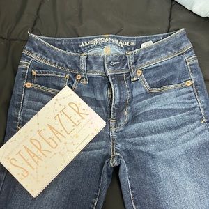 Super Skinny Dark Blue American Eagle Outfitters Jeans